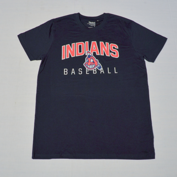T-Shirt Adult "Indians Baseball" Navy / Grey