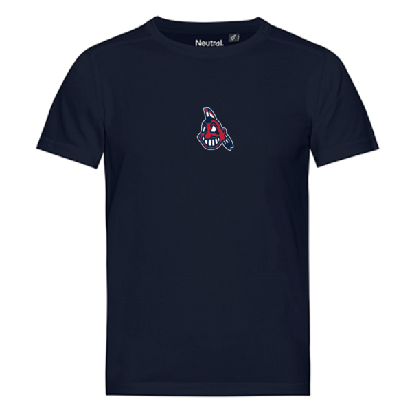 Performance Shirt Kids Navy Indians Logo